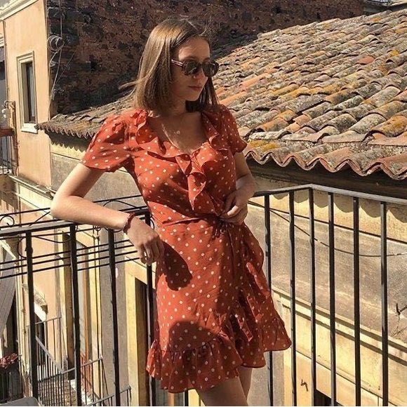 Realisation Par Orange Silk Mini Dress - Picture 1 of 8